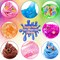 12 Cups DIY Slime Making Kit for Girls - Crystal Clear and Glow in The Dark With Add-ins